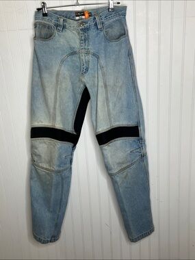 ICON Men’s Motorcycle Recon Denim Jeans with Black Knee Panels Size 32